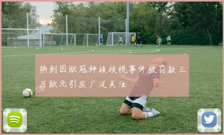 热刺因欧冠种族歧视事件被罚款三万欧元引发广泛关注